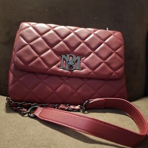 Badgley Mischka Quilted Red Crossbody